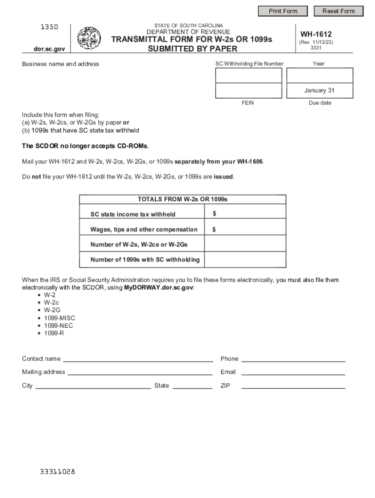 Wh 1612  Form
