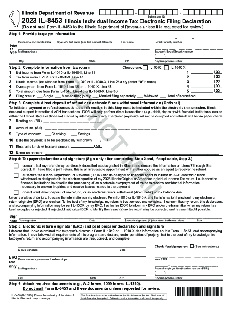 Illinois State Taxes and Income Tax  Form