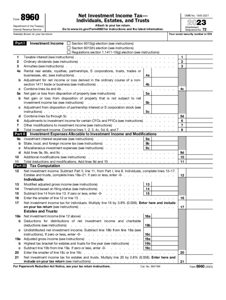  What is Form 8960 Net Investment Income Tax TurboTax 2022