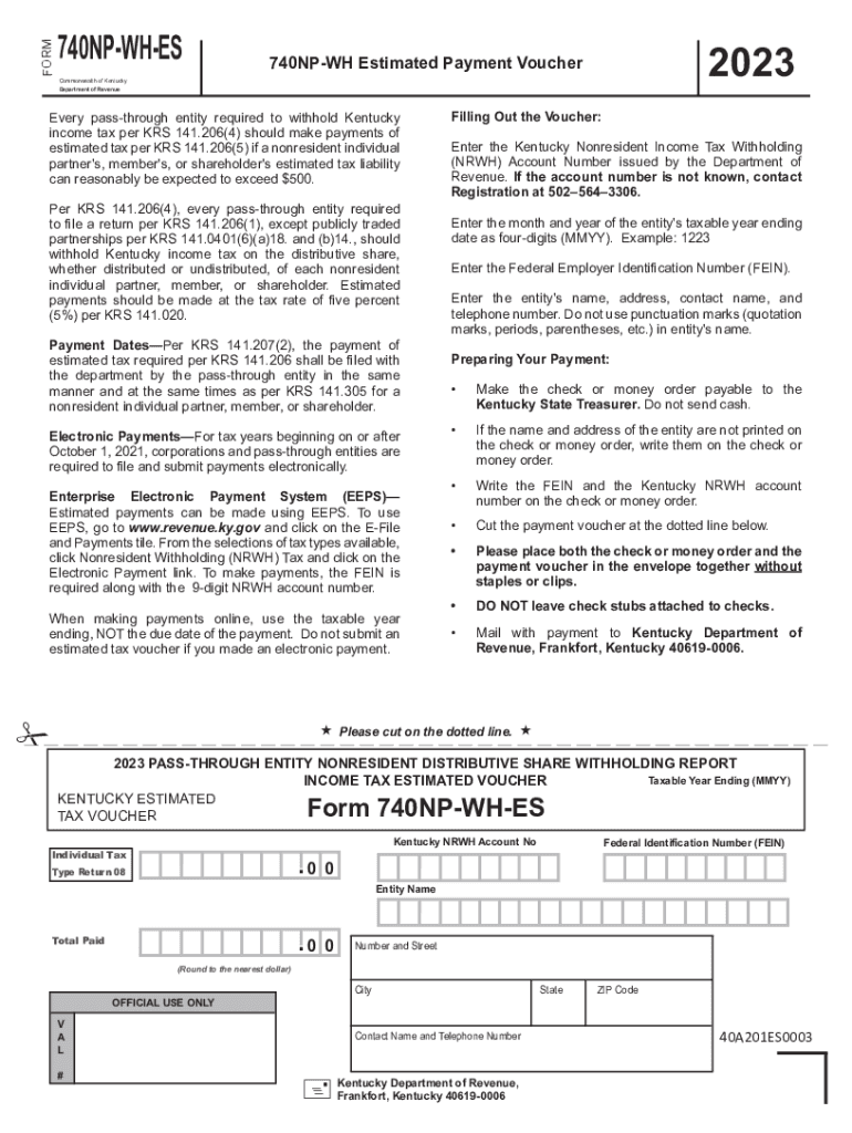  Payment of Estimated Tax, Ky Rev Stat 141 207 2023-2024