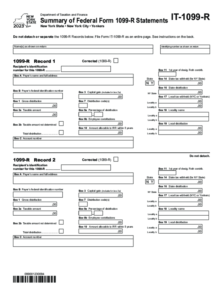  Summary of Federal Form 1099 R Statements Tax NY Gov 2023-2024