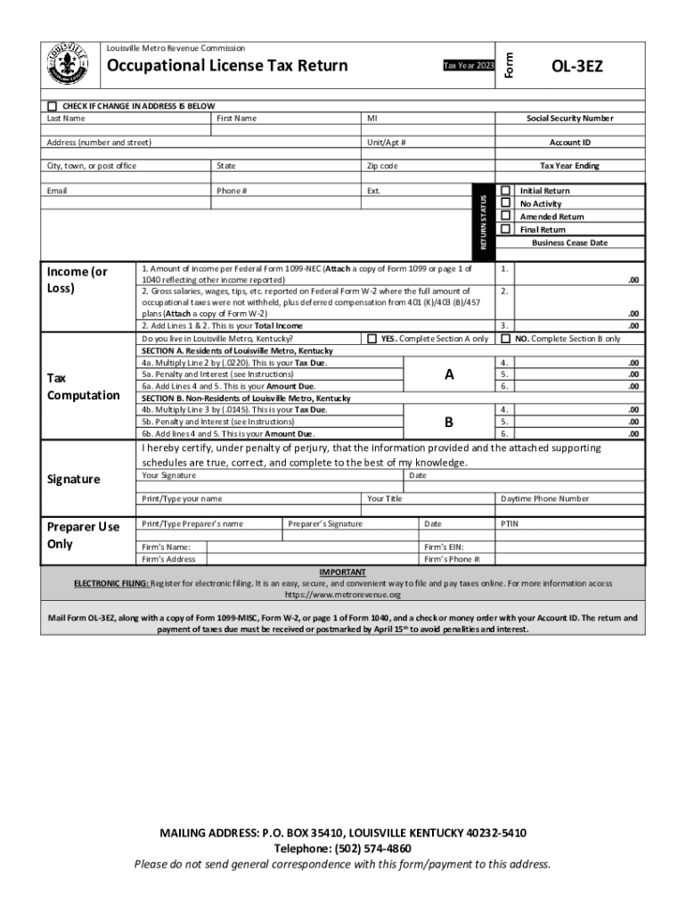  Louisville Metro Form Ol 3 2023-2024