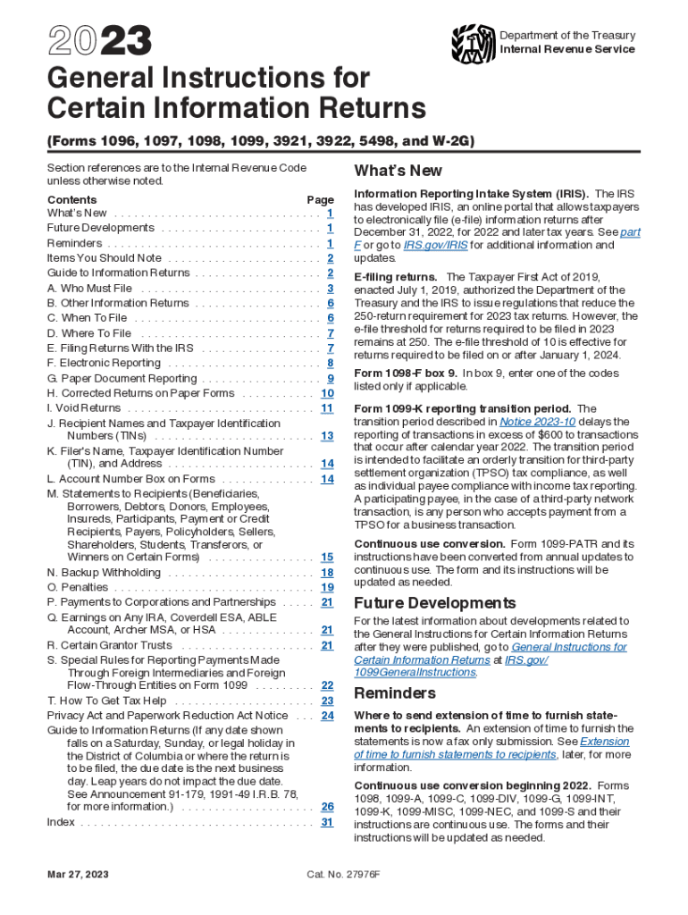  Specifications for Electronic Filing of Forms 1097, 1098, 1099 2011