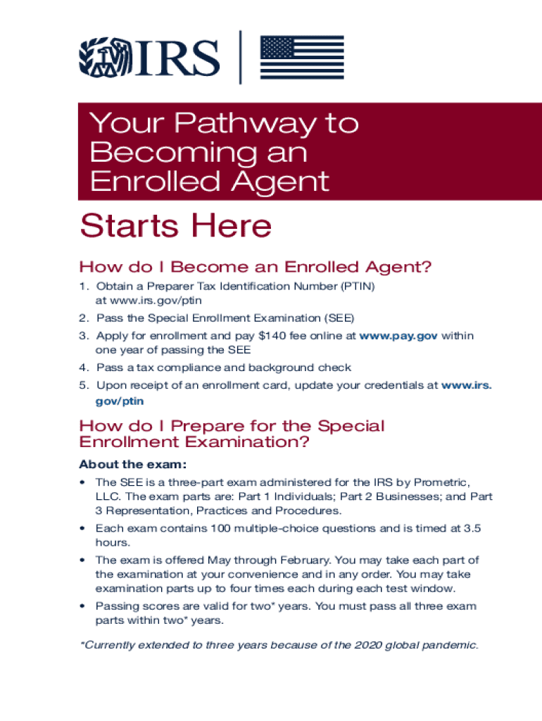  Publication 5279 Rev 4 Your Pathway to Becoming an Enrolled Agent Starts Here 2022