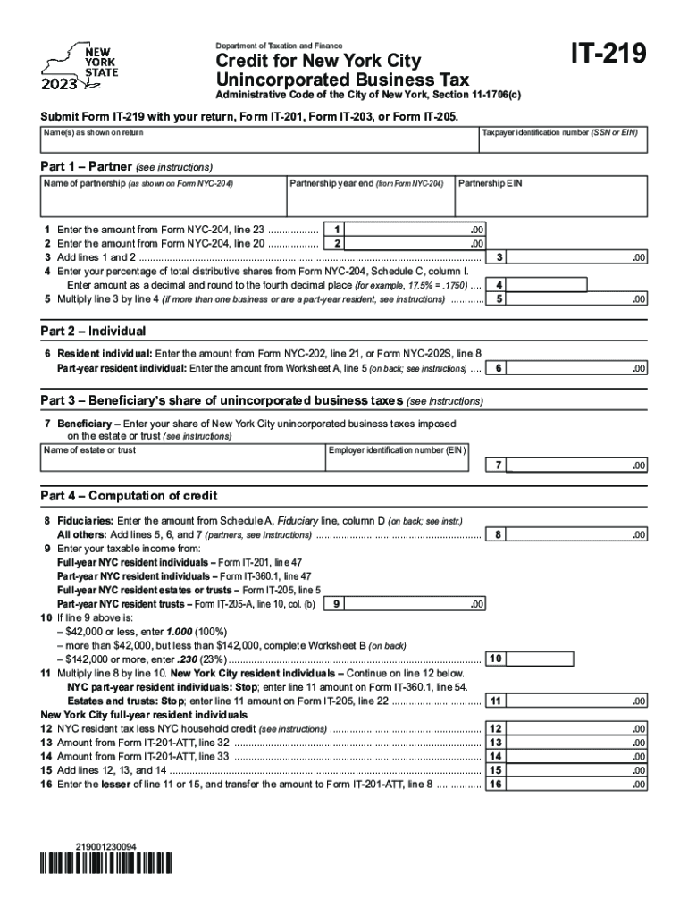  Unincorporated Business Tax Fill Out and Sign Printable 2023-2024