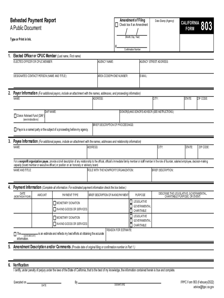 Manual 1 Information for State Candidates, Their Controlled