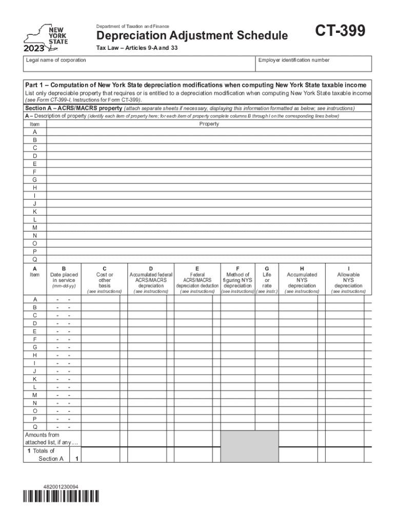  Form Ct 399 2023-2024