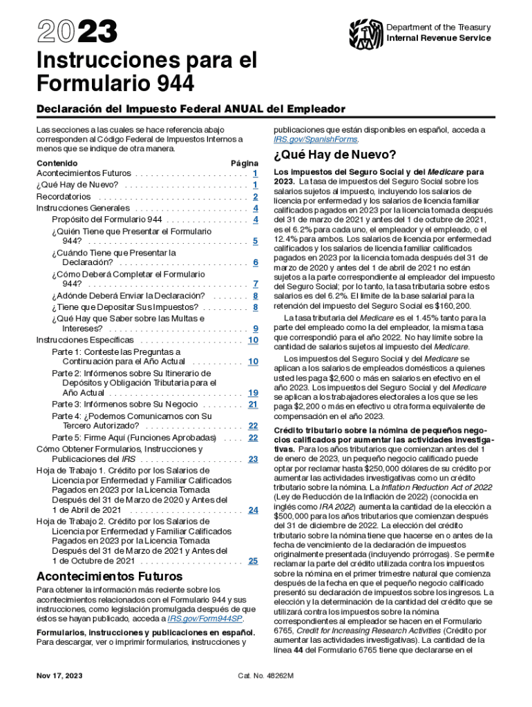  Form 944 X SP Rev February 2023-2024