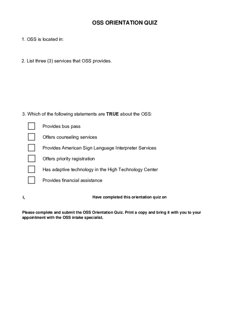 EXHIBIT O BUS OPERATOR CANDIDATE ORIENTATION  Form