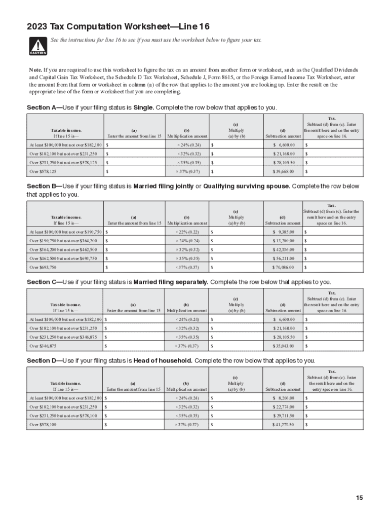  Tax Tables 2016