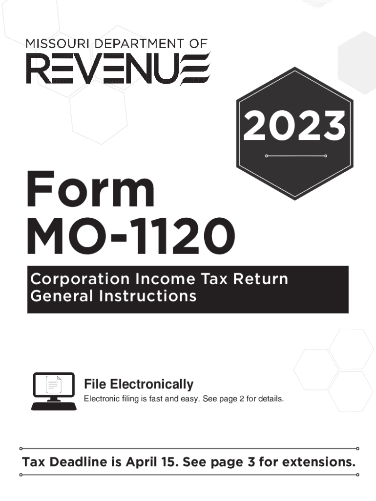  2023Form MO1120Corporation Income Tax Return Gener 2023-2024