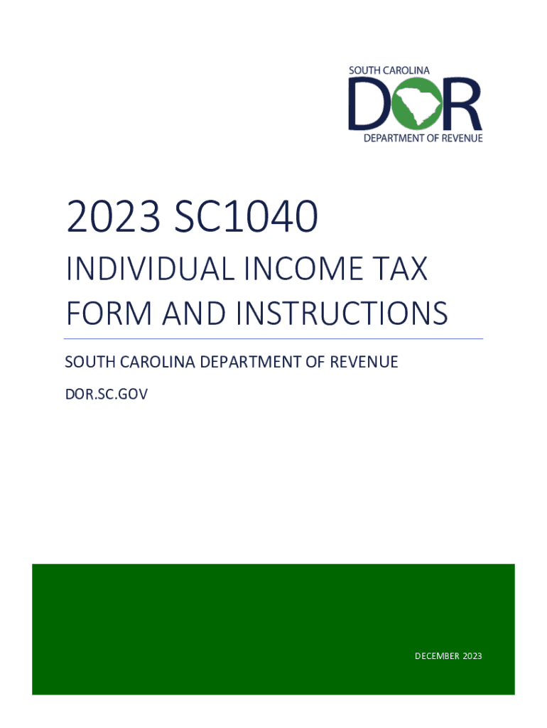  South Carolina State Tax Filing 2023-2024