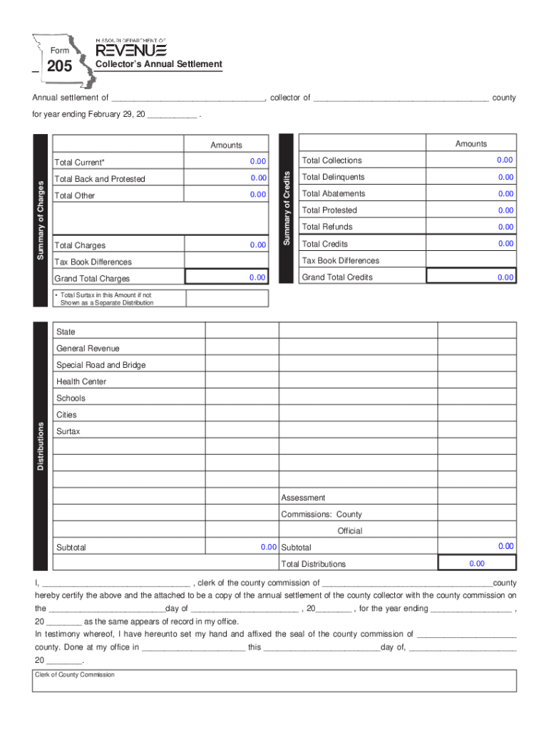 For Year Ending February 29, 20  Form