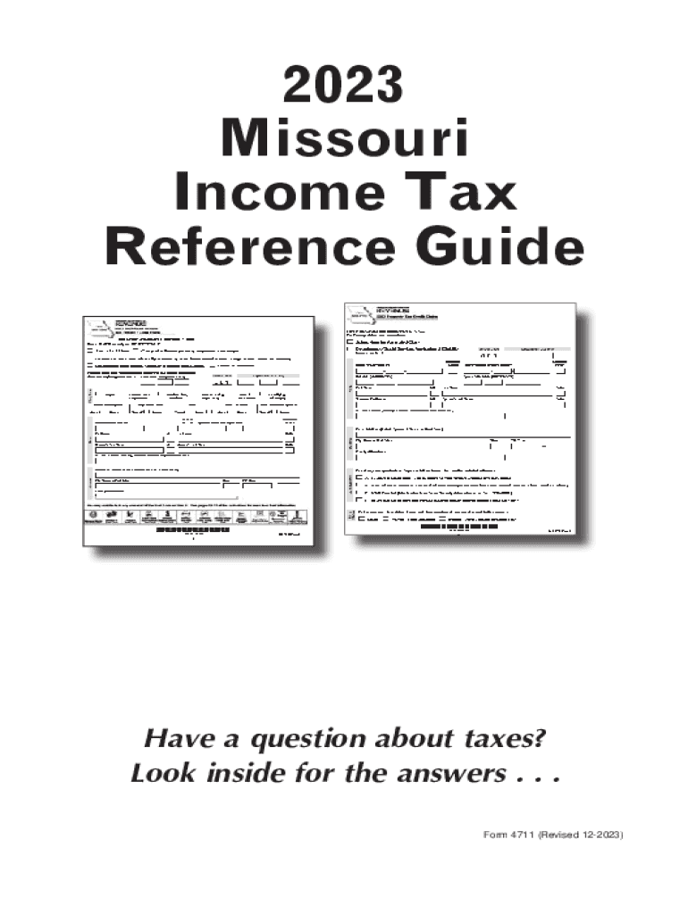 Missouri Income Tax Reference GuideHave a Que  Form