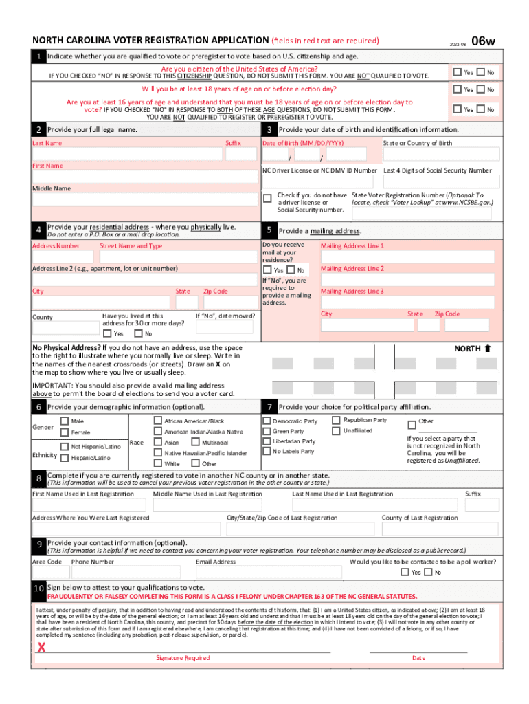  North Carolina Request a Ballot by State Subject Guides 2023