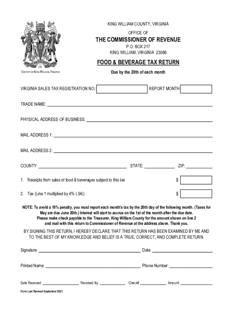 The COMMISSIONER of REVENUE  Form