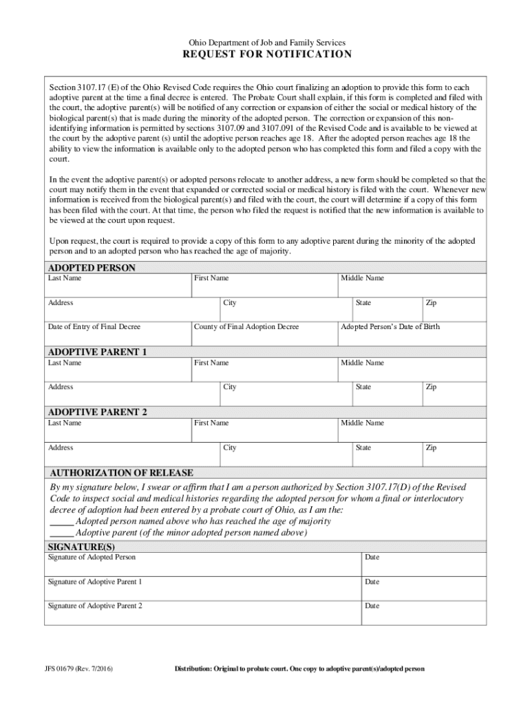 FCASPL 94 Adoption Forms
