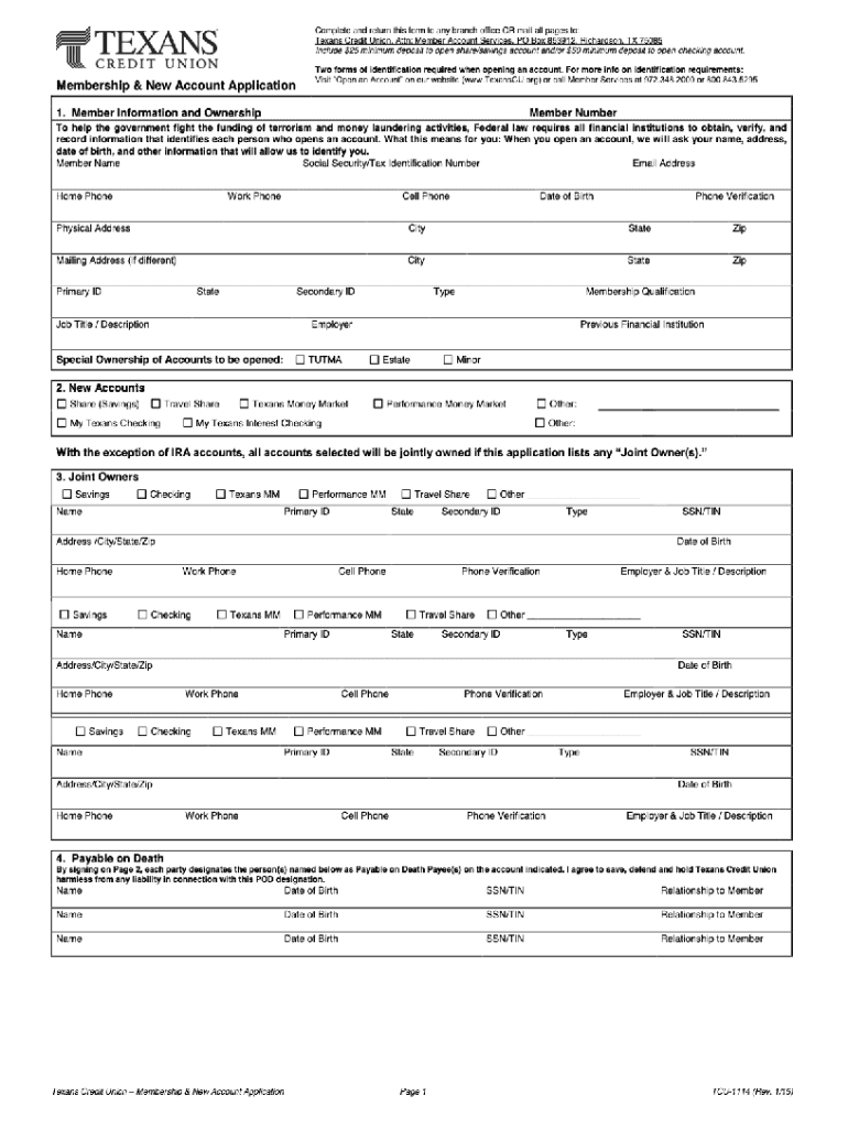 Complete and Return This Form to Any Branch Office
