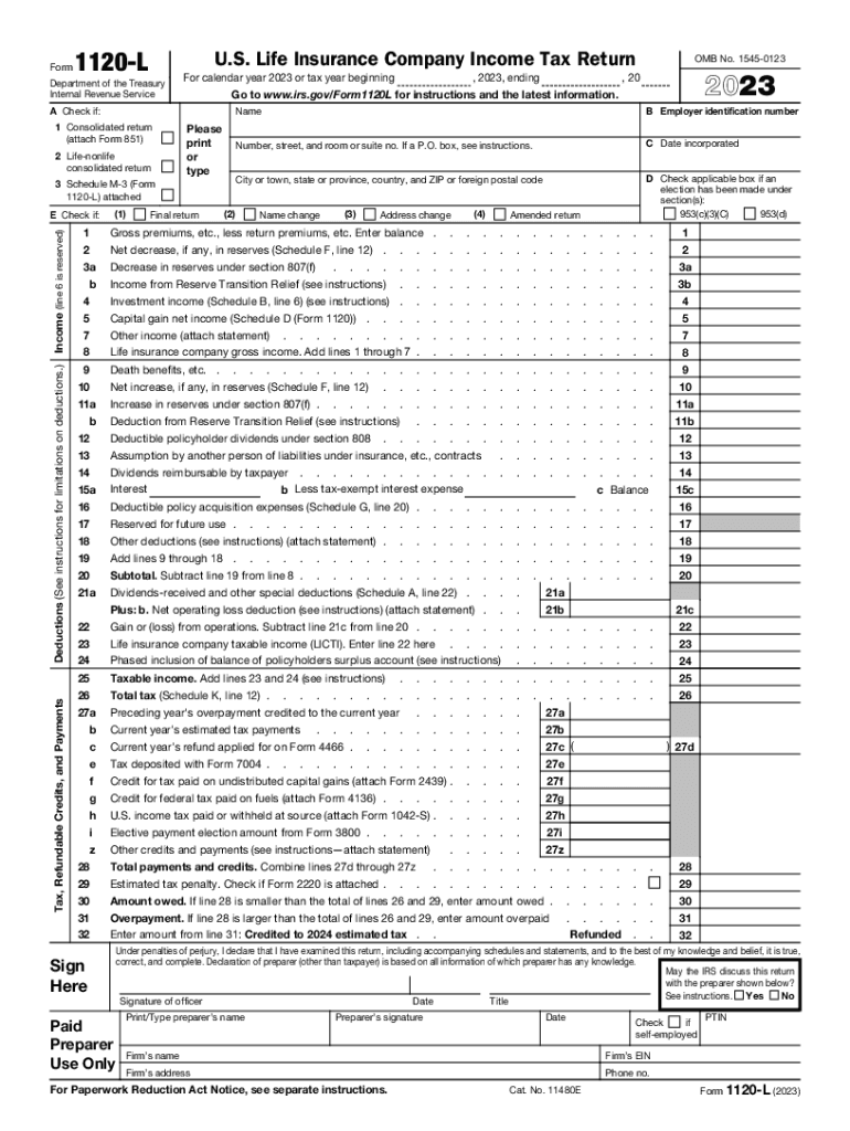  Treasury and IRS Propose New Tax Form for Corporate 2023-2024
