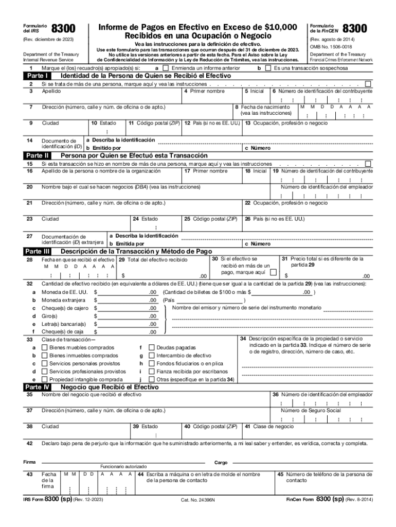  Formulario 8300 Del IRS Qu Es Y Por Qu Es Importante? 2023-2024