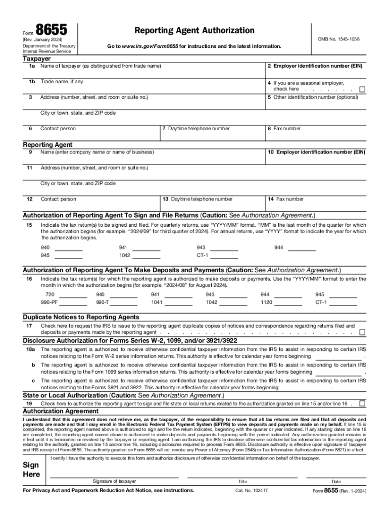  Reporting Agent Authorization Instructions This Form Must 2024