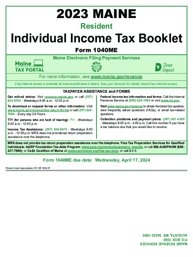  Maine Electronic Filing Payment Services 2023-2024