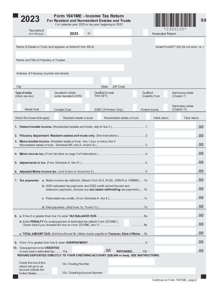  Form IL 1041 Illinois Department of Revenue 2023-2024