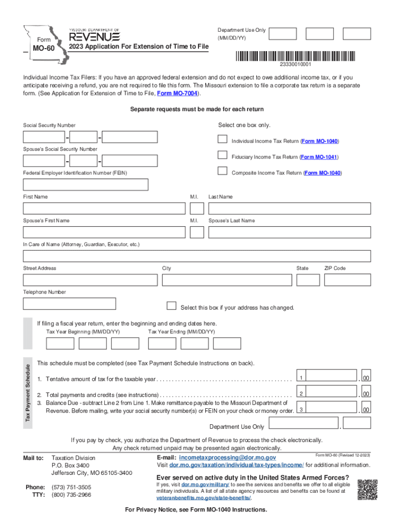  Extension of Time to File PA Department of Revenue 2023-2024