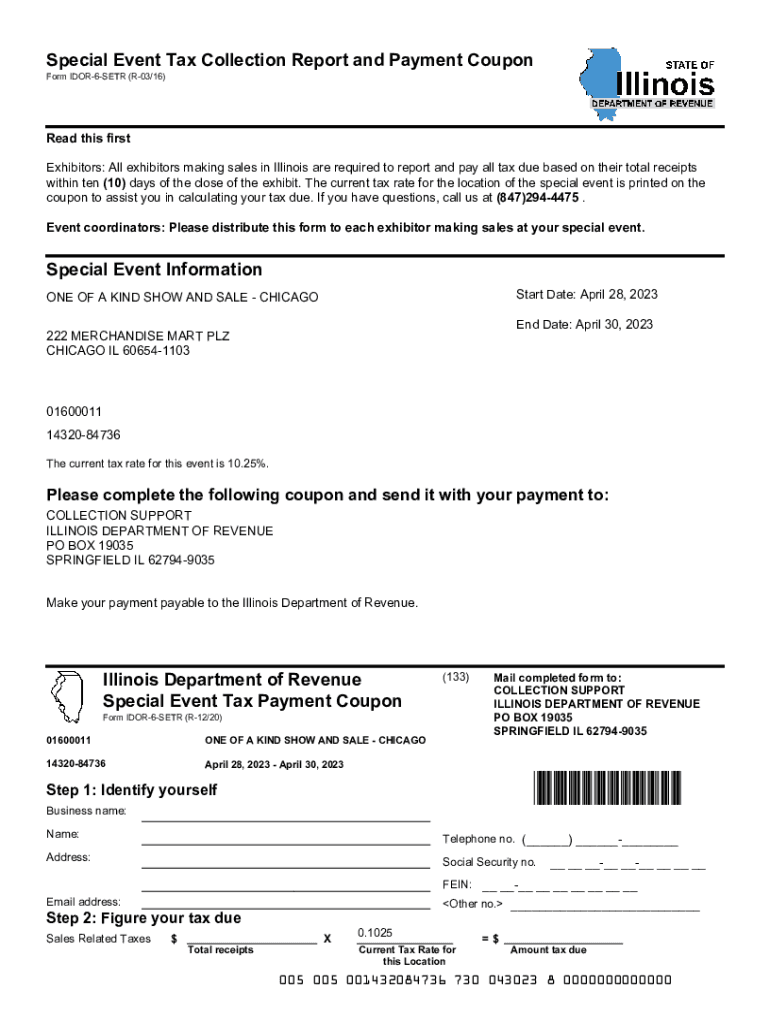  Idor 6 Setr Fill Online, Printable, Fillable, Blank 2023-2024