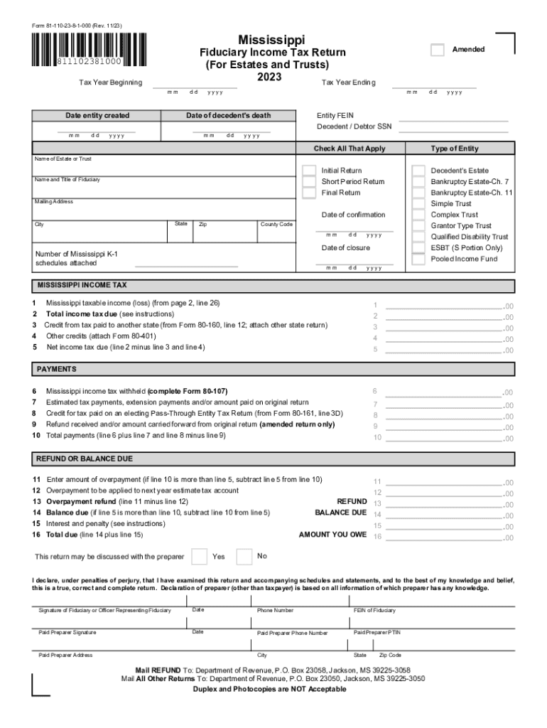  Form 81 110 23 8 1 000 Rev 2023-2024