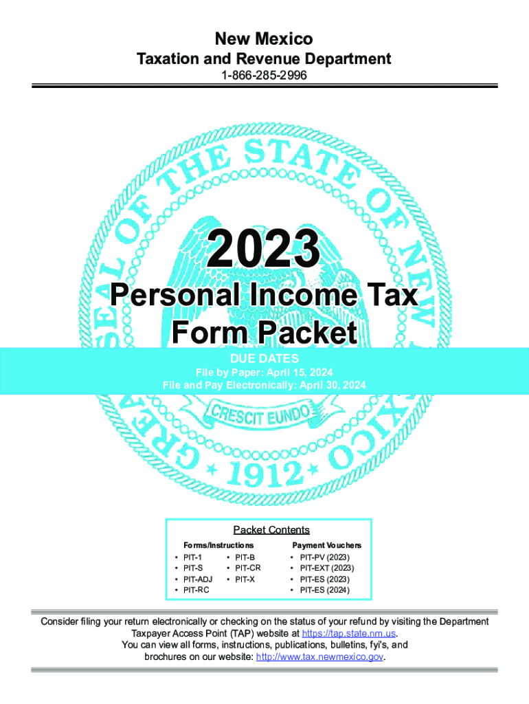 New Mexico Announces Tax Filing Season Begins 2023-2024