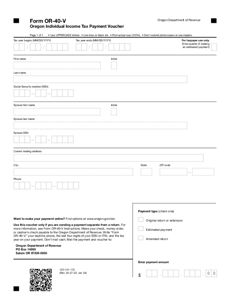  Oregon Income Tax Form or 40 Instructions 2018