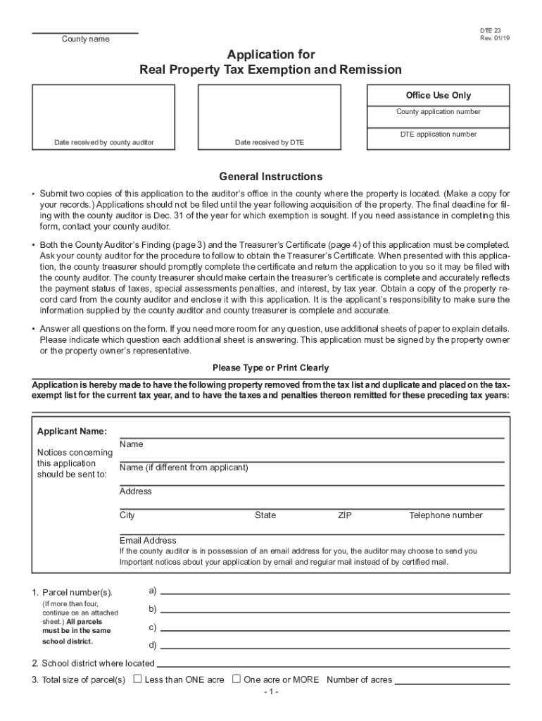 Forms Tax Programs DTE 23