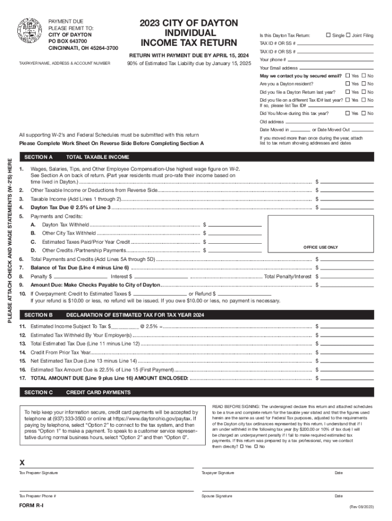  Dayton Individual Return 23 2023-2024