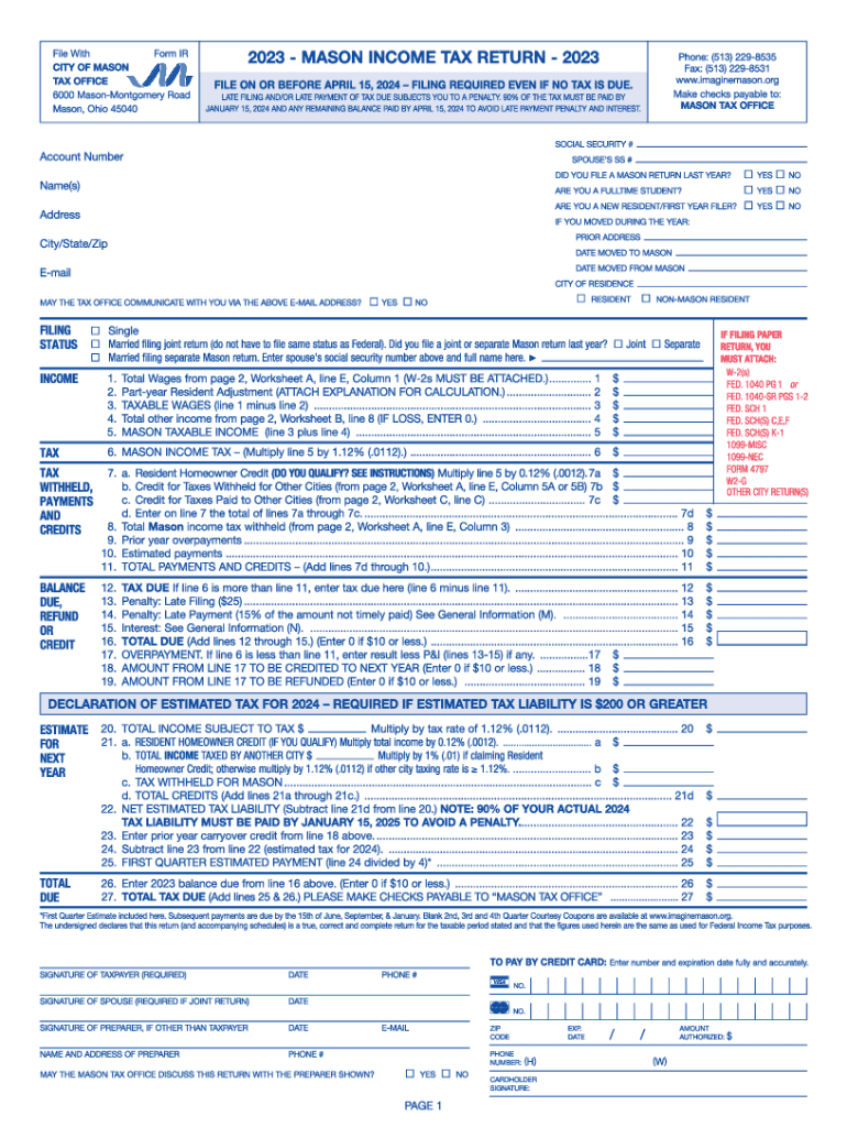  Mason Individual Return 23 2023-2024