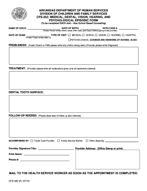 Cfs 352  Form