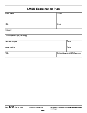 Internal Revenue Service Plan  Form