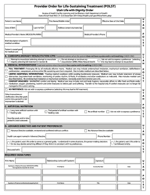  Utah State Polst Form 2014-2024