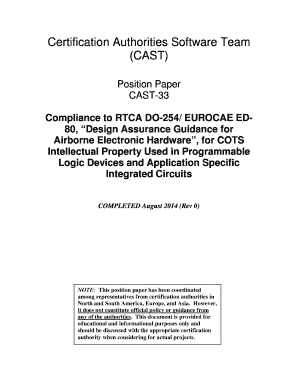 CAST 33  Form