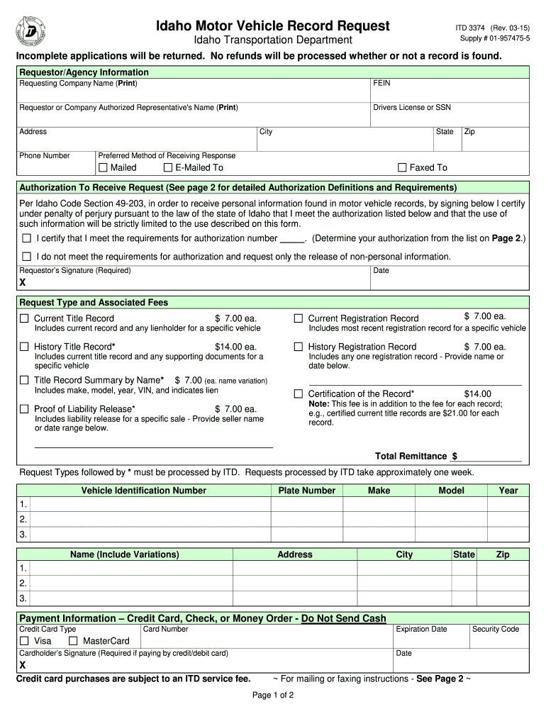  Itd3374 Form 2015