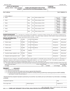 State of Michigan Court Forms Jc02