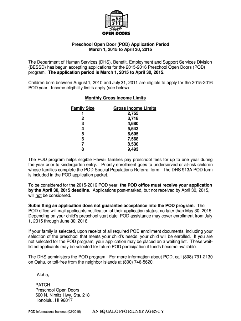  State of Hawaii Department of Human Services Hawaii Gov 2015