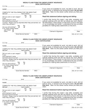 Dol 421 Form