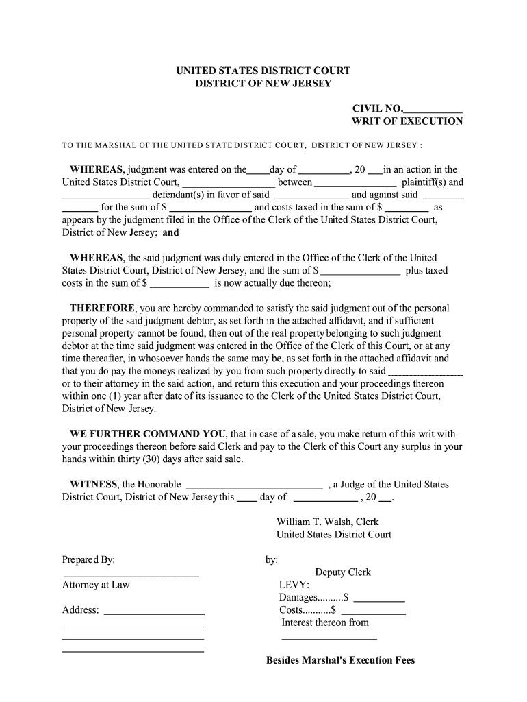 LOCAL CIVIL and CRIMINAL RULES  District of New Jersey  Njd Uscourts  Form