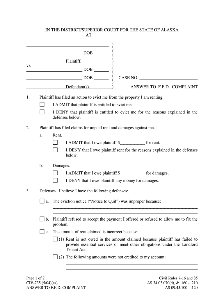 Ak Civ735  Form