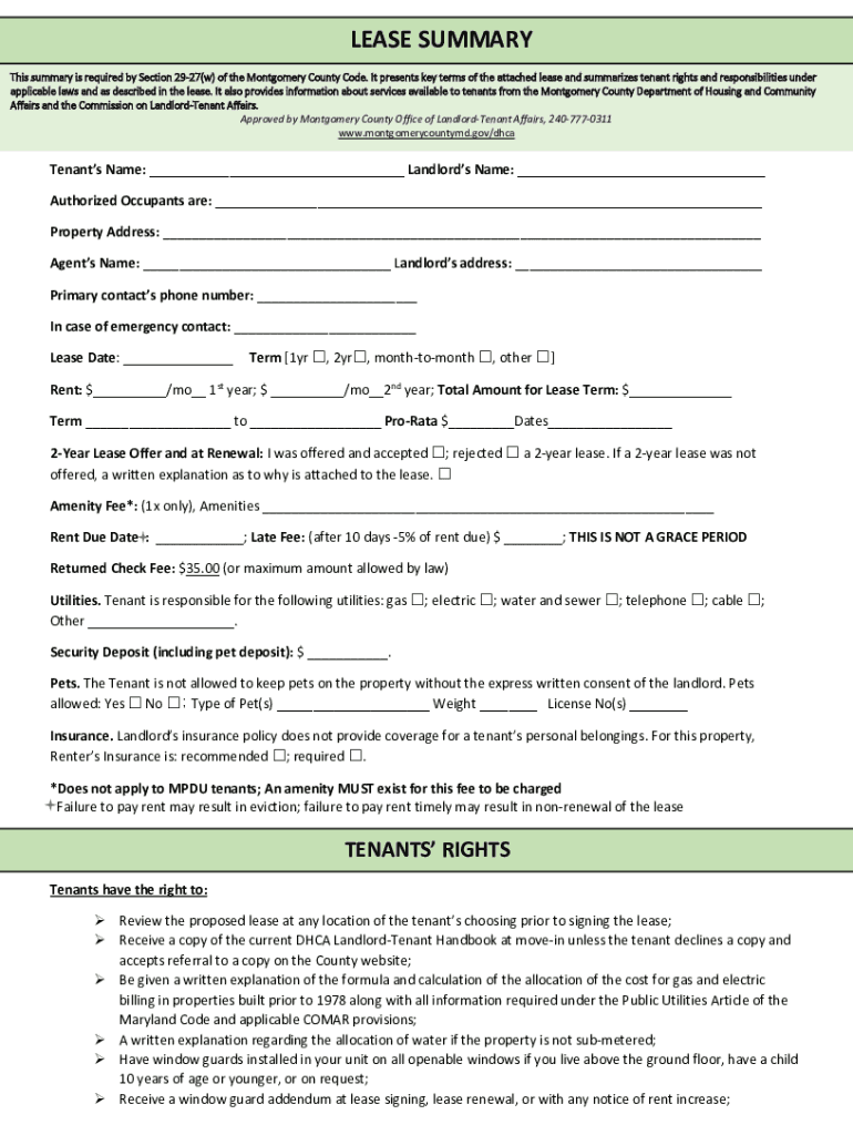 Sec 29 27 Contents of Lease  Form