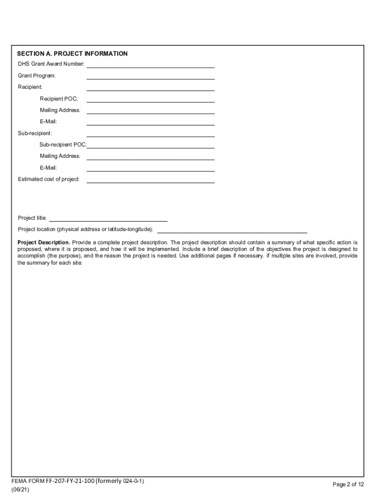  DEPARTMENT of HOMELAND SECURITYFederal Emergency M 2021-2024