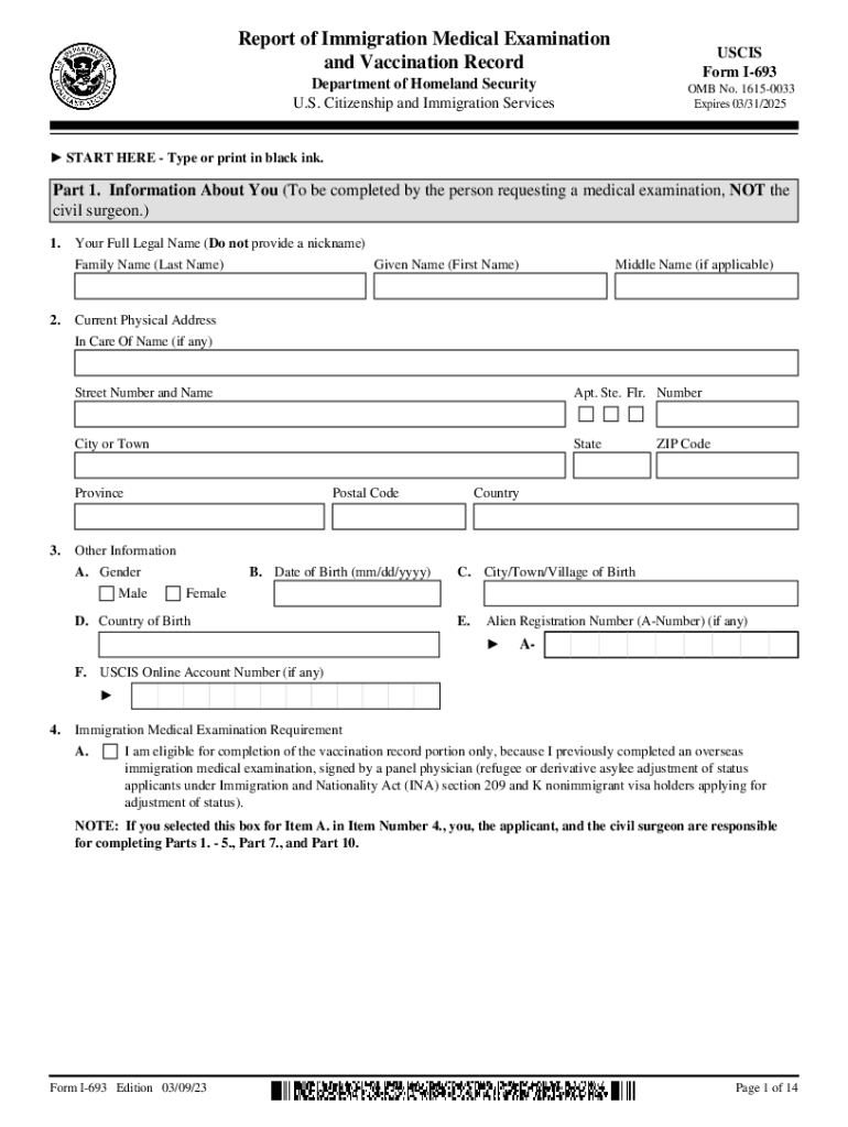 And Vaccination Record  Form