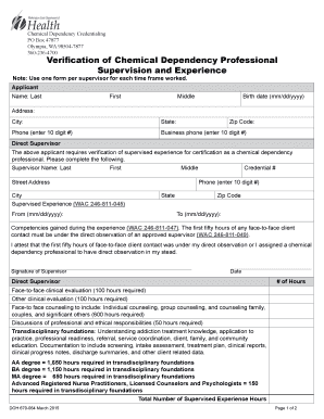  CDP Verification of Supervision Experience &amp; Statement of Qualifications This Form is Used to Verify a Supervisor &#039;s Ex 2023