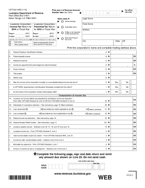 Louisiana Department of Revenue Form Cift 620